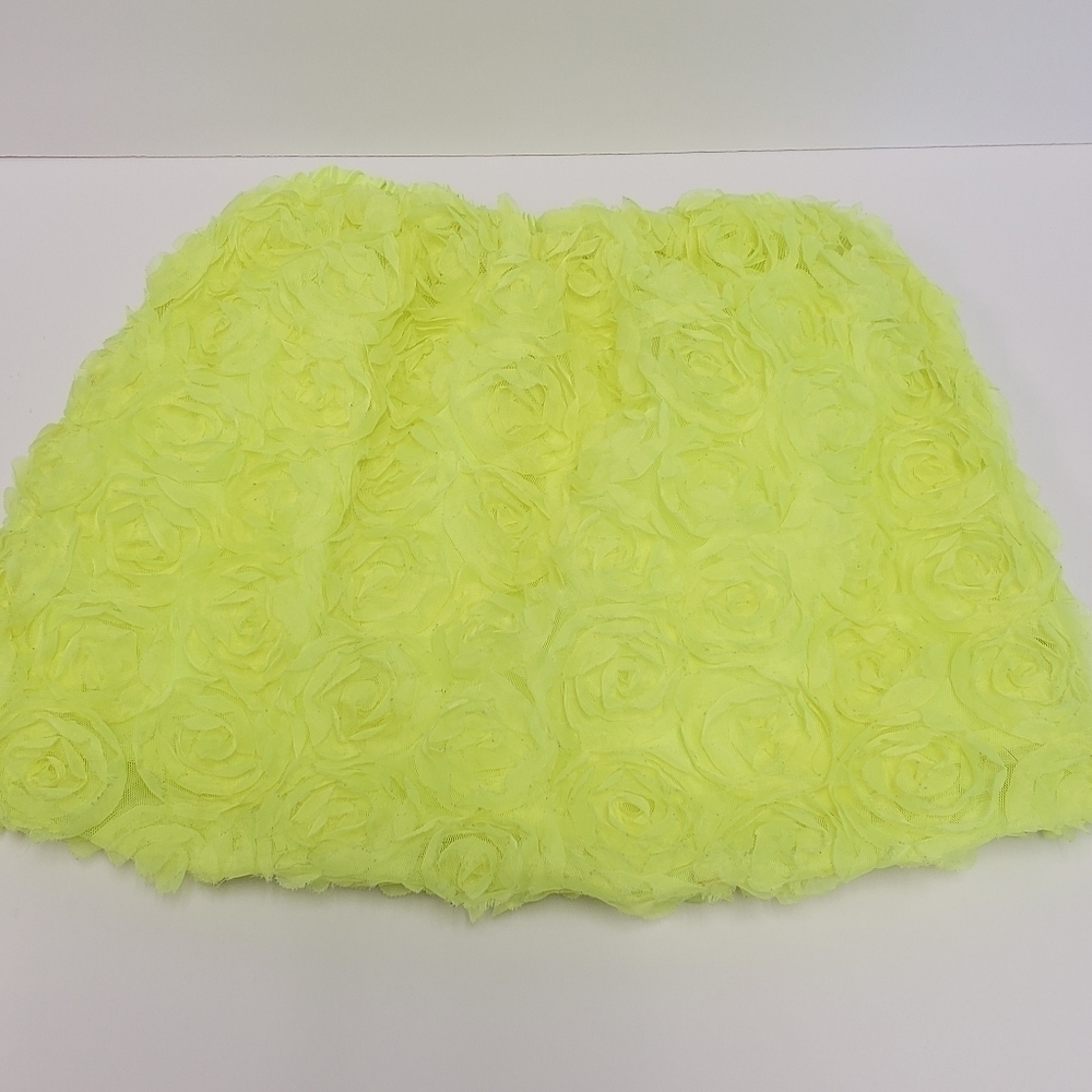 Cat & Jack Girls Neon Rosettes Skirt Size Medium 7/8 - Picture 2 of 5